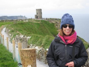 Me at the Cliffs of Moher! Freezing in June!