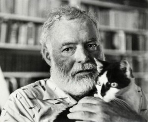ErnestHemingway and cat