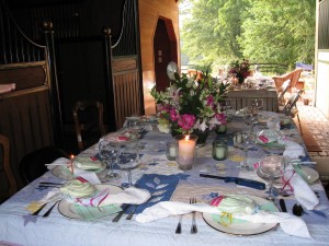 The Hemingway July birthday party in my barn