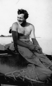 EH 8124P Ernest Hemingway fishing, Key West, 1928. Ernest Hemingway Photograph Collection, John F. Kennedy Presidential Library and Museum, Boston.