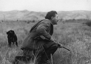 EH4639P October, 1941 Ernest Hemingway duck hunting in Idaho, October 1941. Photographer unknown in the John F. Kennedy Presidential Library and Museum, Boston.